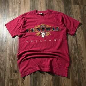 Vintage Central‎ Oklahoma Fruit of the Loom T-Shirt Adult Large University